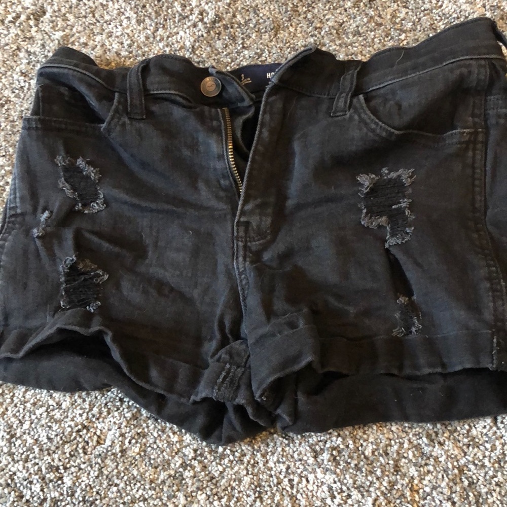 Black Hollister High Rise 3” Shorts Size 3